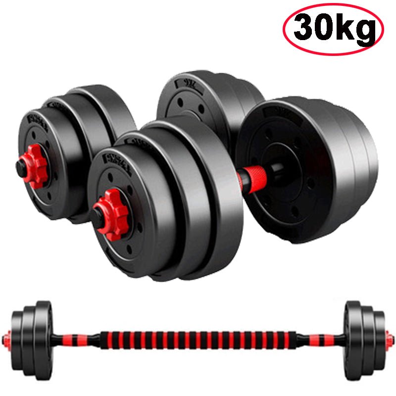 10/15/20/30KG Steel Dumbbells Barbell Set Adjustable Gym Weights