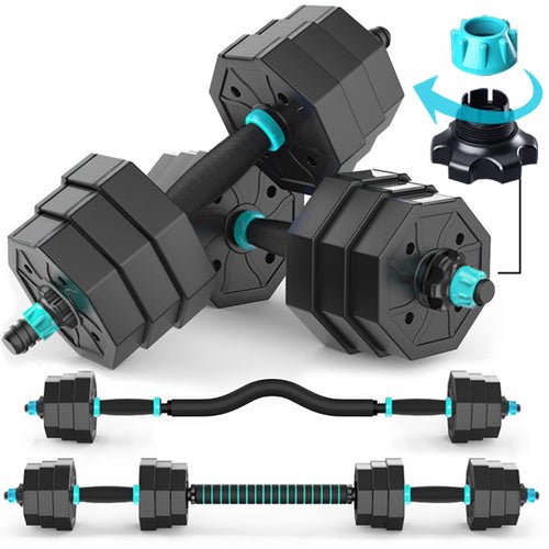 10/15/20/30KG Steel Dumbbells Barbell Set Adjustable Gym Weights