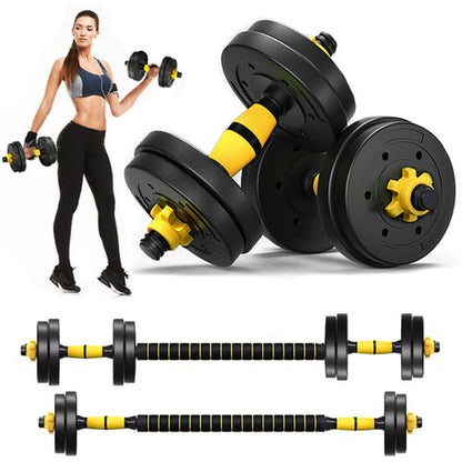 10/15/20/30KG Steel Dumbbells Barbell Set Adjustable Gym Weights