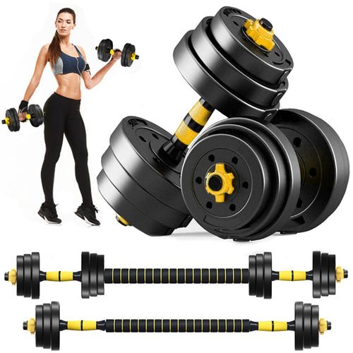 Juego de mancuernas de acero de 10/15/20/30 KG, pesas ajustables para gimnasio