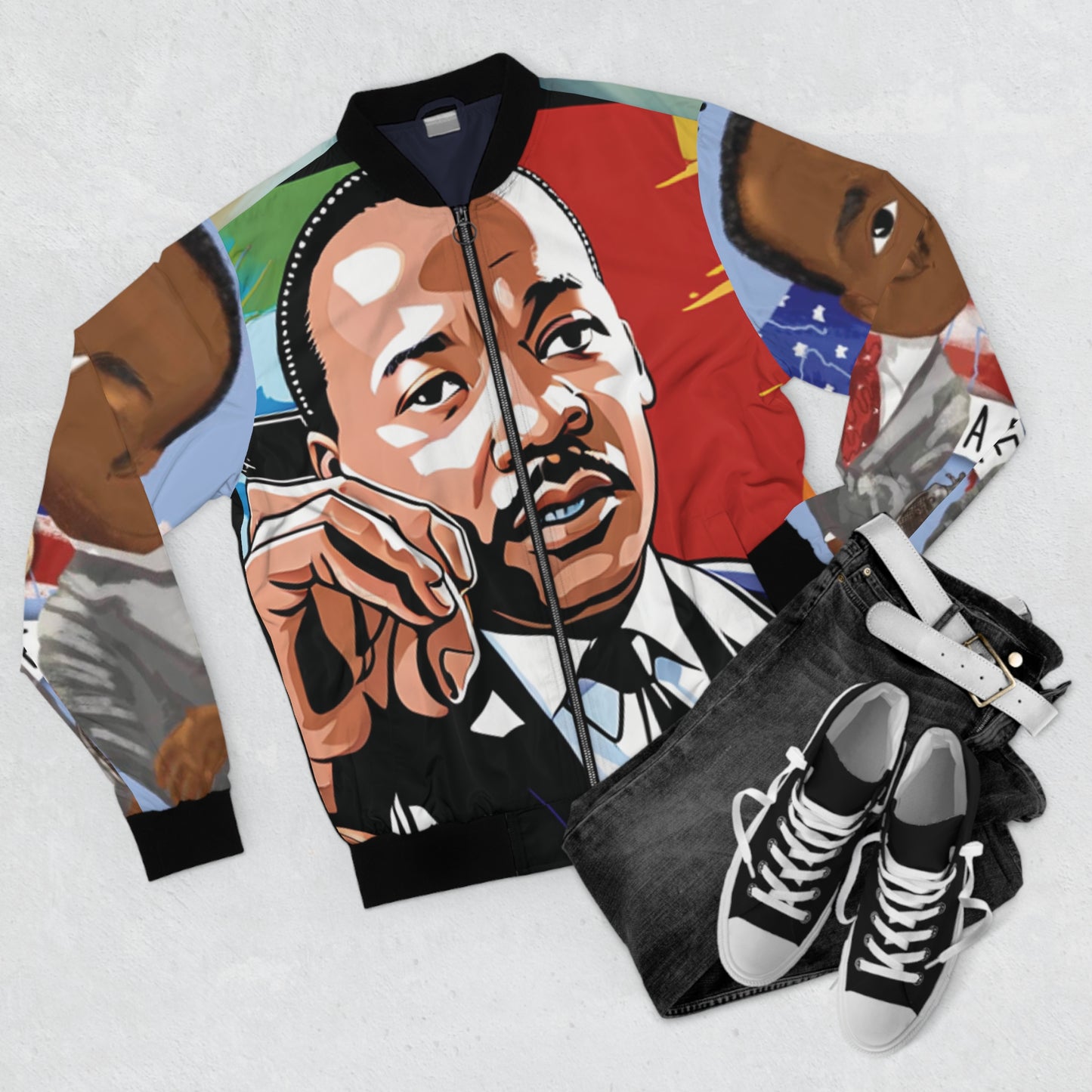 DR. MARTIN LUTHER KING HIJO. Chaqueta bomber para hombre