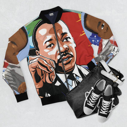 DR. MARTIN LUTHER KING JR. Jacket ya Mshambuliaji wa Wanaume