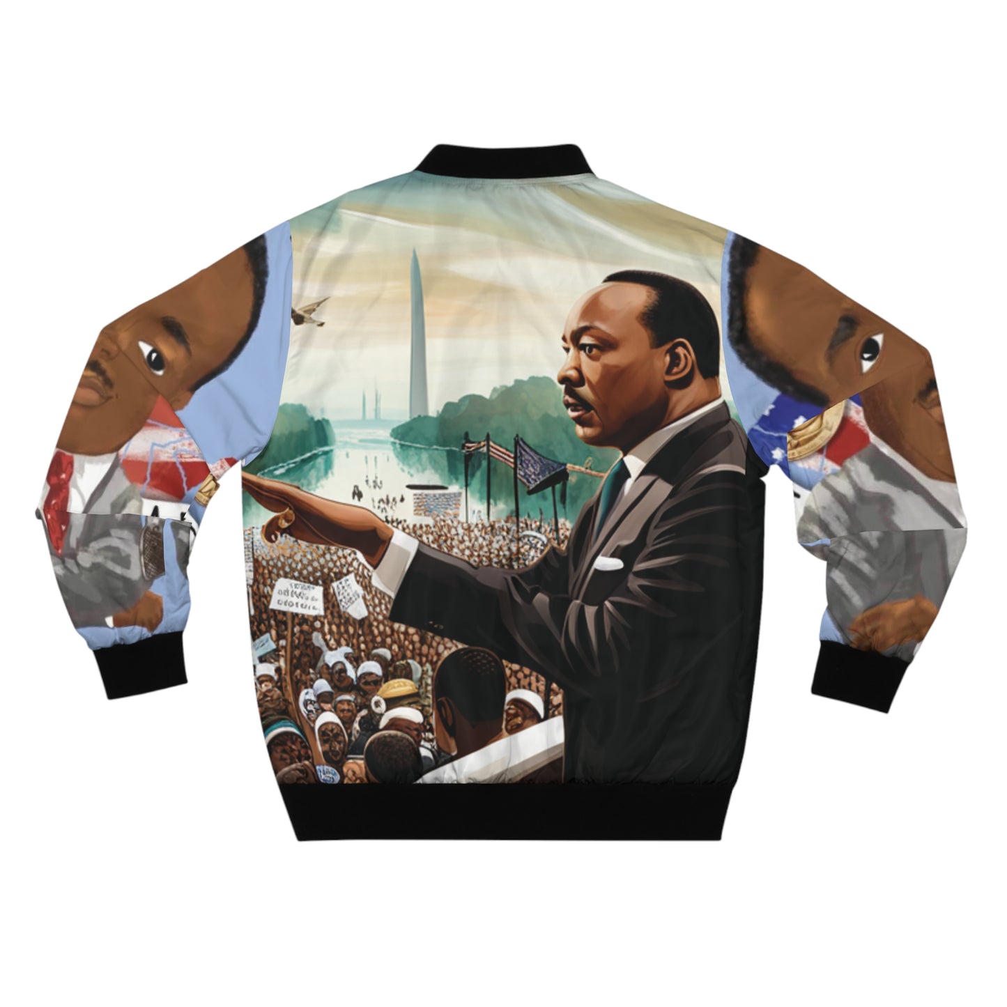 DR. MARTIN LUTHER KING JR. Jacket ya Mshambuliaji wa Wanaume