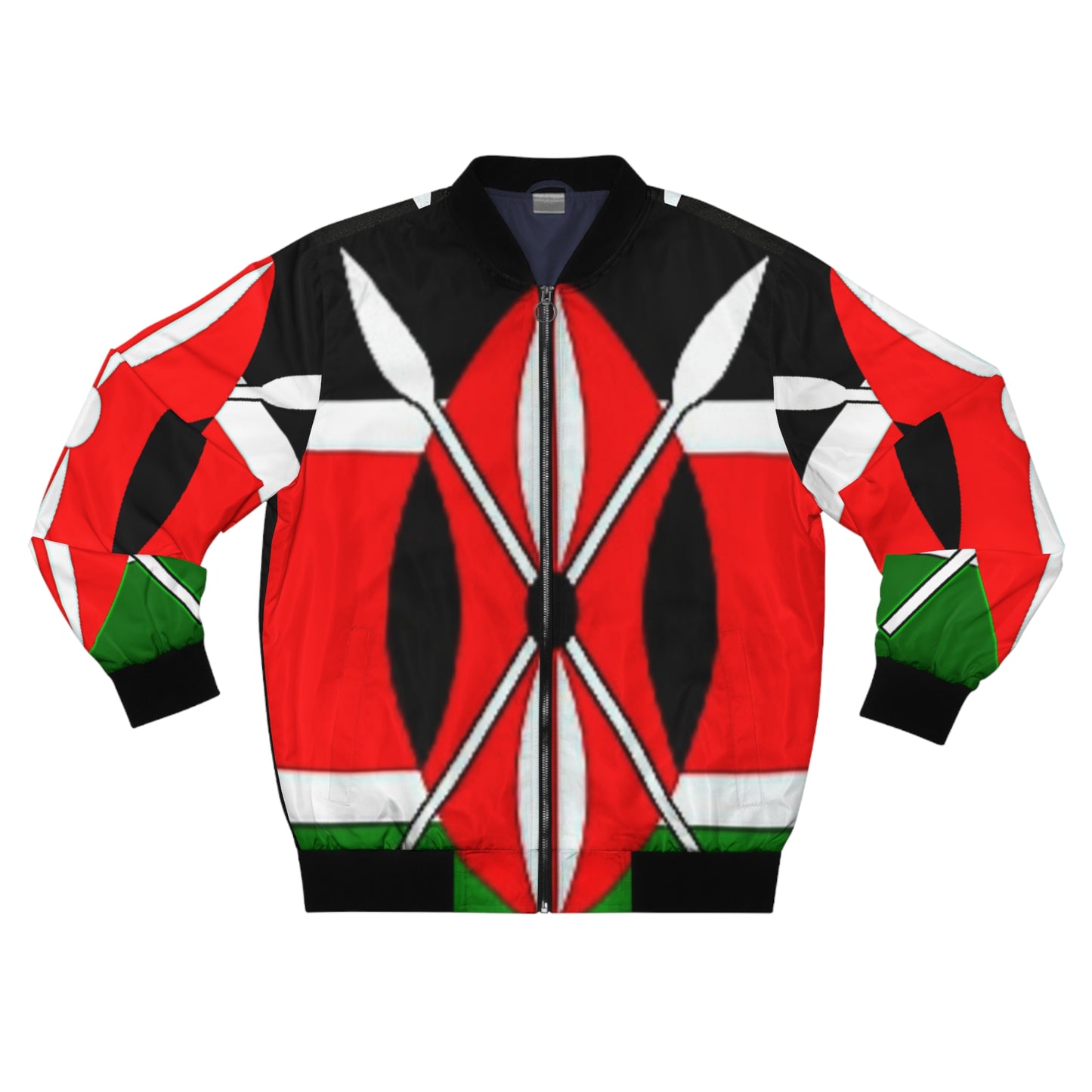 Bendera ya Kenya Vazi kamili la silaha za God Men's Bomber Jacket (AOP)