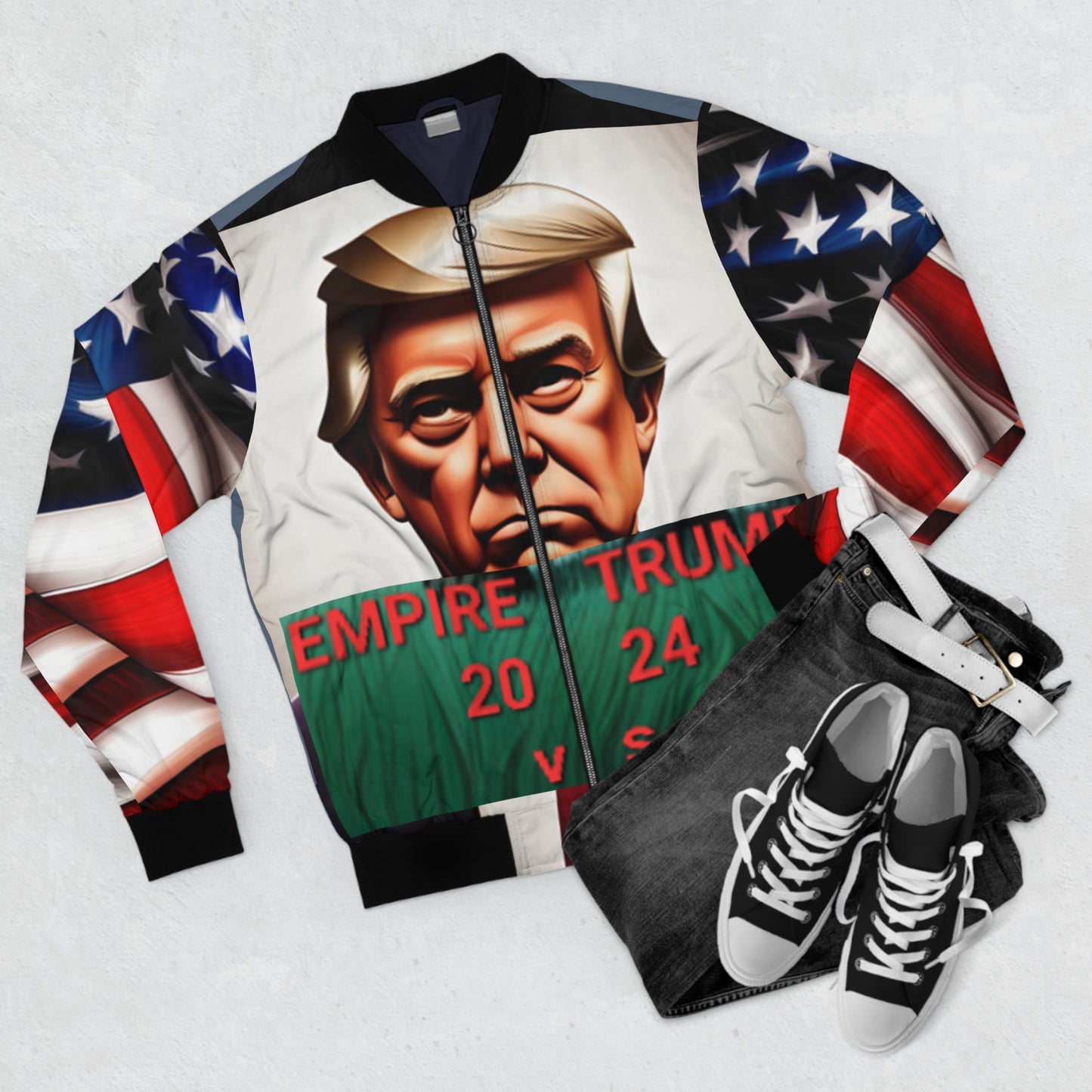 Chaqueta bomber para hombre Trump vs Biden (AOP)