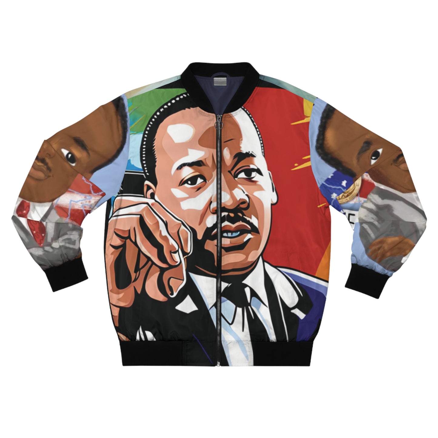 DR. MARTIN LUTHER KING JR. Jacket ya Mshambuliaji wa Wanaume