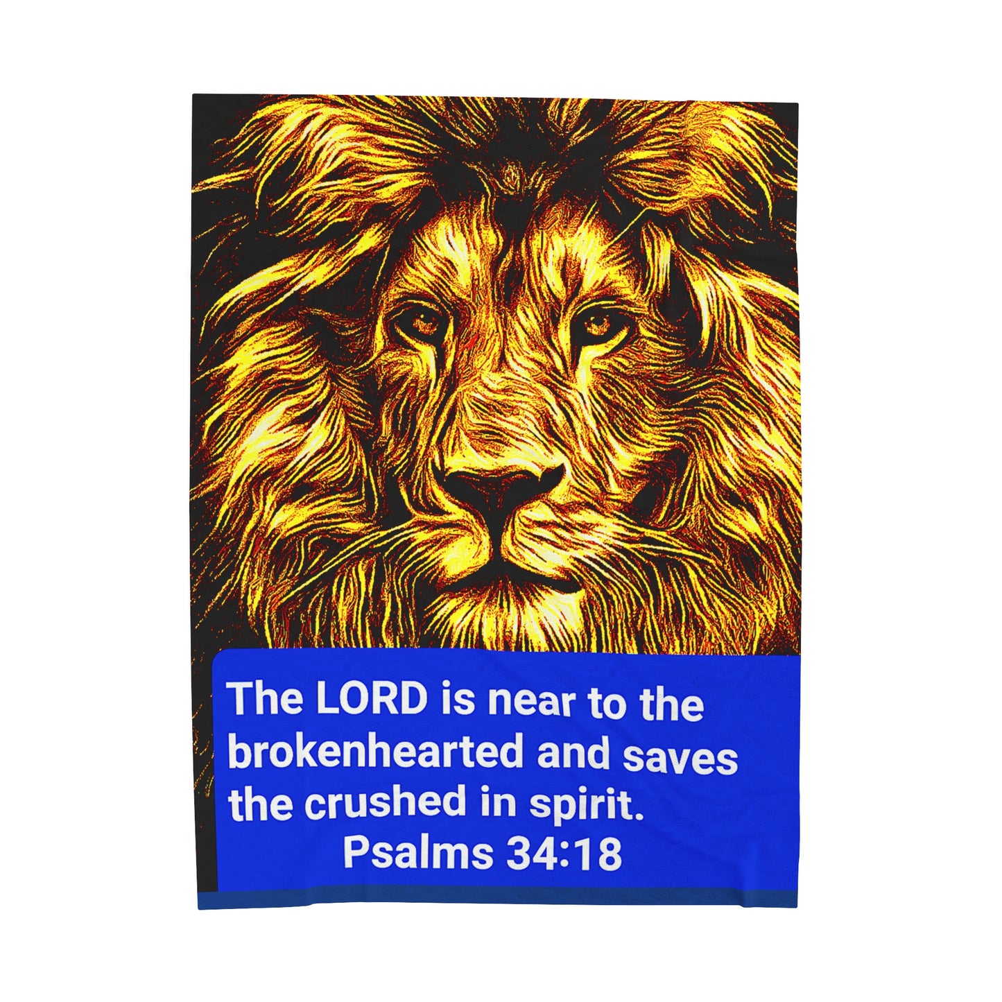 Velveteen Plush Blanket Psalms 34:18