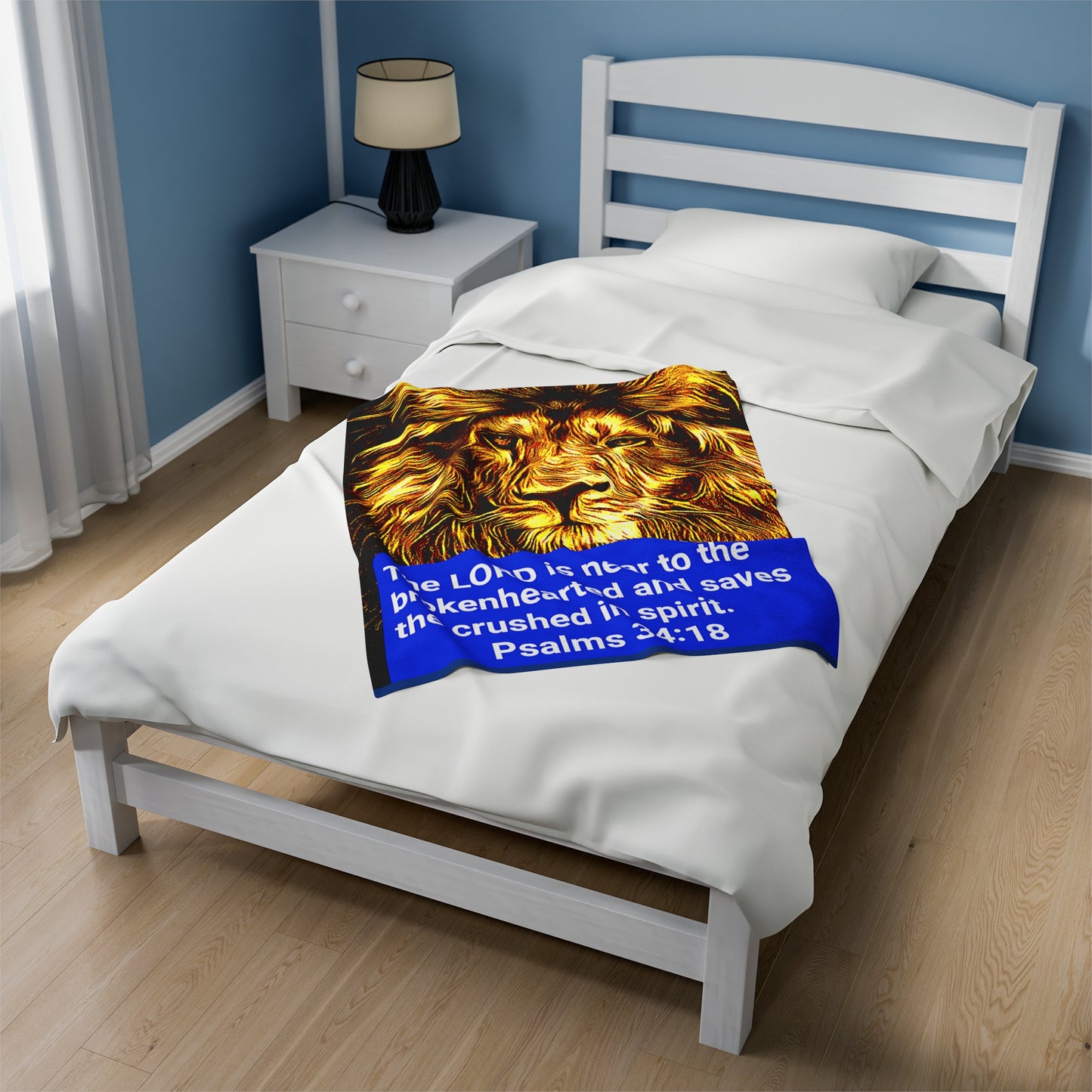 Velveteen Plush Blanket Psalms 34:18