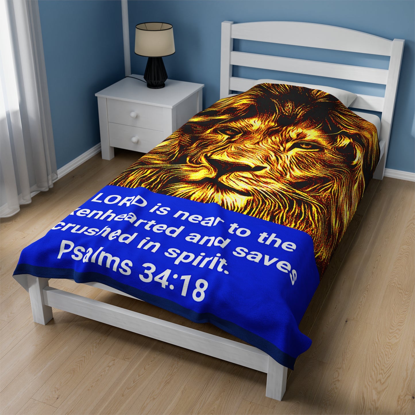 Velveteen Plush Blanket Psalms 34:18