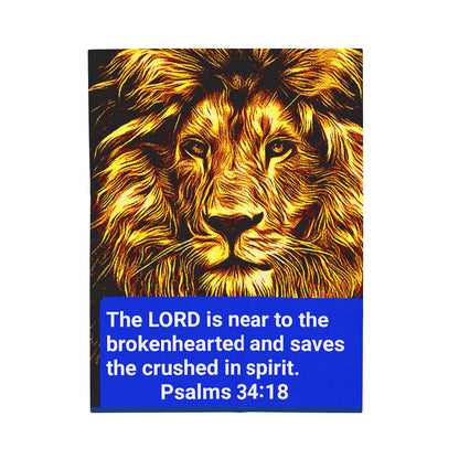 Velveteen Plush Blanket Psalms 34:18