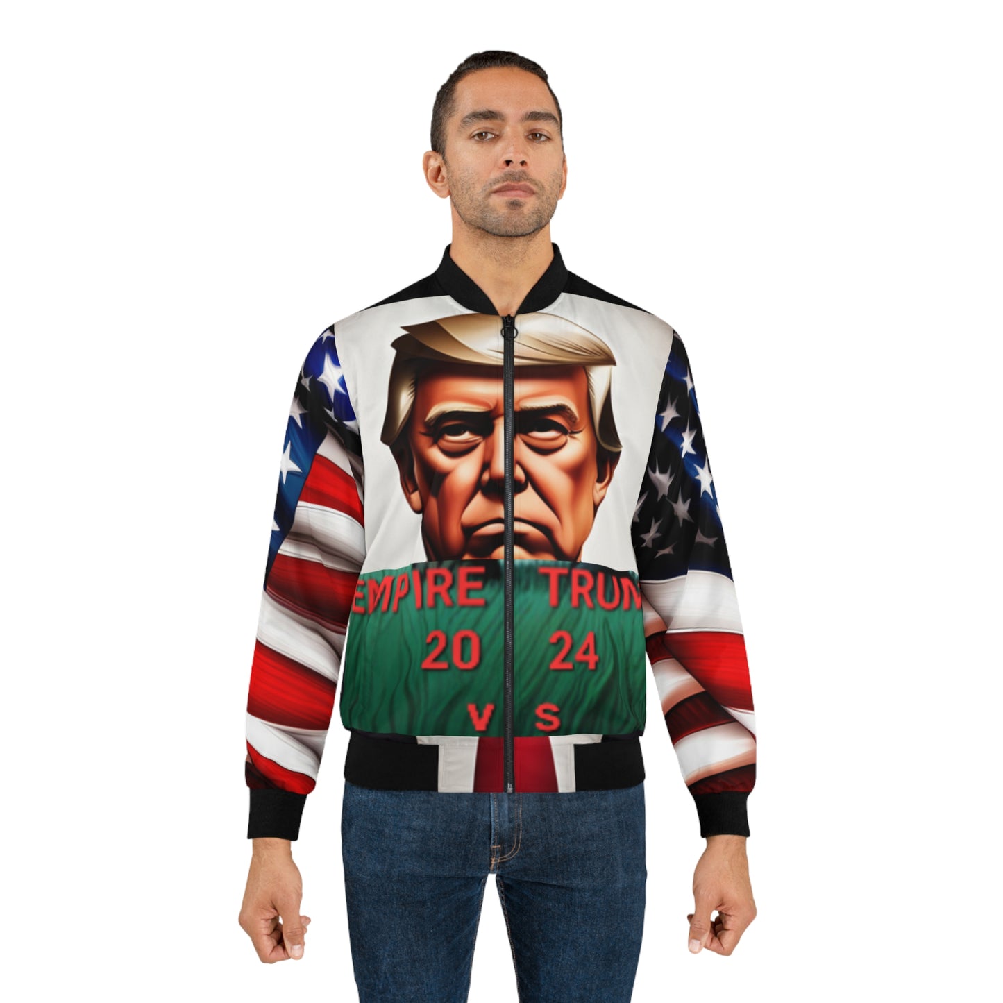 Trump vs Biden  Men's Bomber Jacket (AOP)