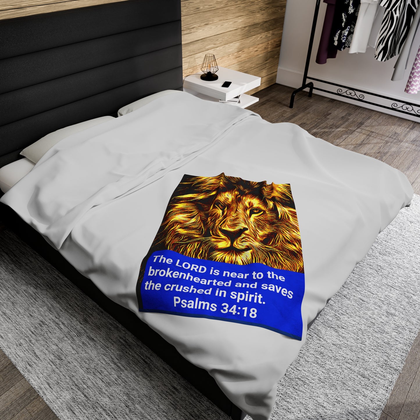 Velveteen Plush Blanket Psalms 34:18