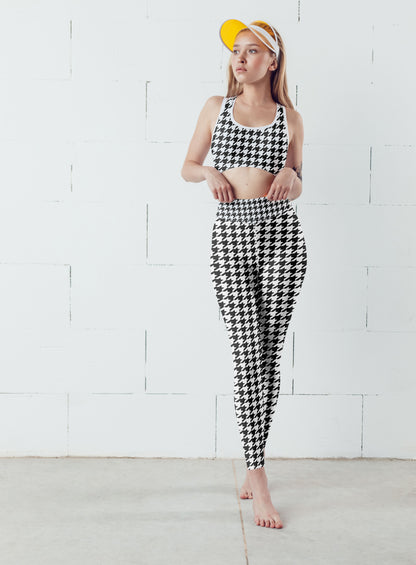 Houndstooth Fitness Set