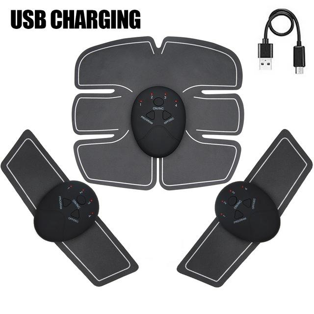 Entrenador abdominal de glúteos de fitness con estimulador muscular de carga USB EMS