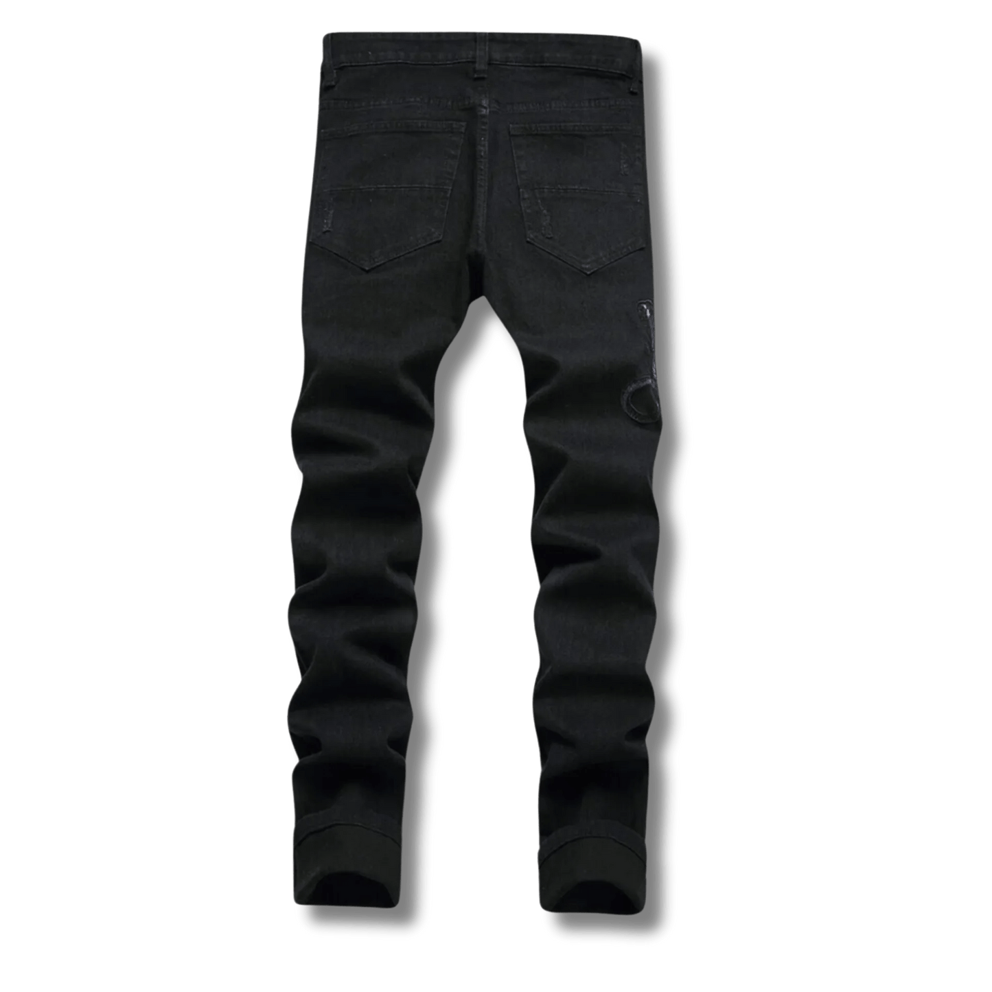 Black Python Jeans