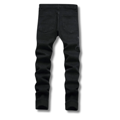 Black Python Jeans