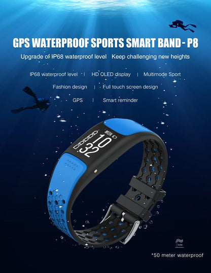 Smart Fit Sporty Fitness Tracker y reloj impermeable para nadadores