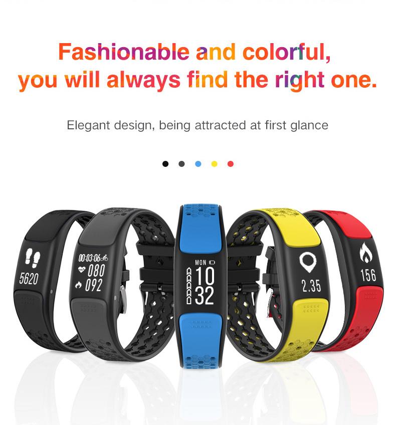 Smart Fit Sporty Fitness Tracker na Waogeleaji Inayozuia Maji