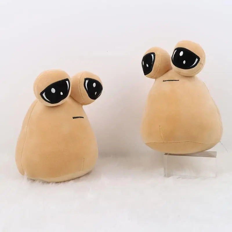 22cm/8.6in Pou Plush Katuni Alien Toy Kawaii Aliyejaza Mwanasesere Mnyama Mchezo wa Kielelezo Zawadi kwa Mashabiki 