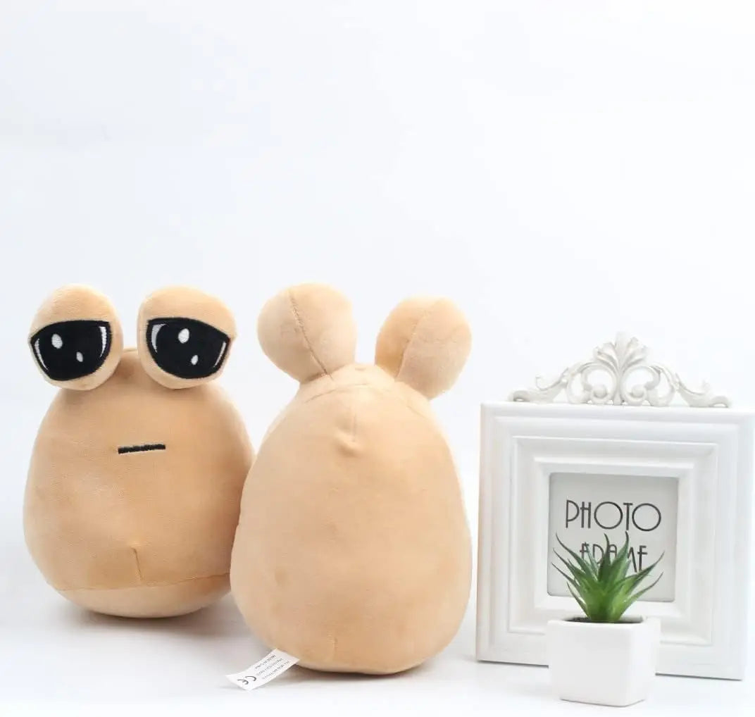 22 cm/8,6 pulgadas Pou peluche dibujos animados alienígena juguete Kawaii relleno Animal muñeca juego caliente figura regalos para Fans 